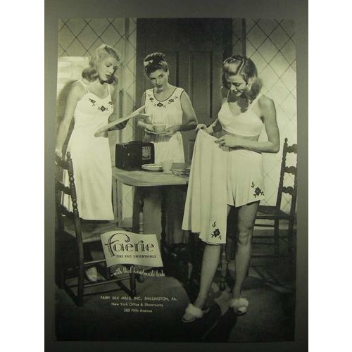 1947 Fairy Silk Mills Faerie Fine Knit Underthings Ad