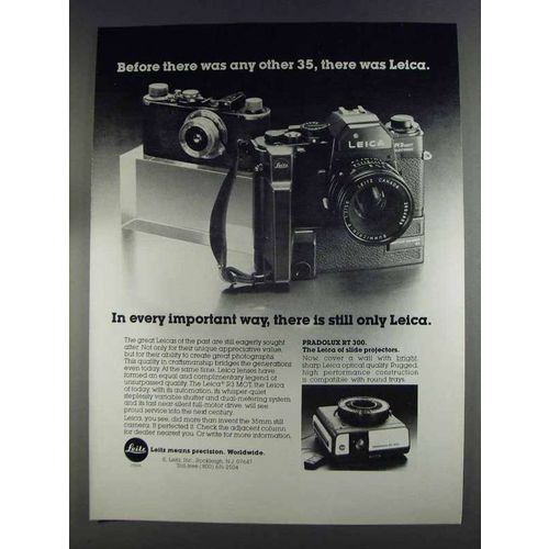 1980 Leica R3 MOT Camera & Pradolux RT 300 Projector Ad