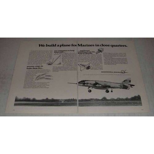 1980 McDonnell Douglas AV-8B V/STOL Plane Ad - Marines