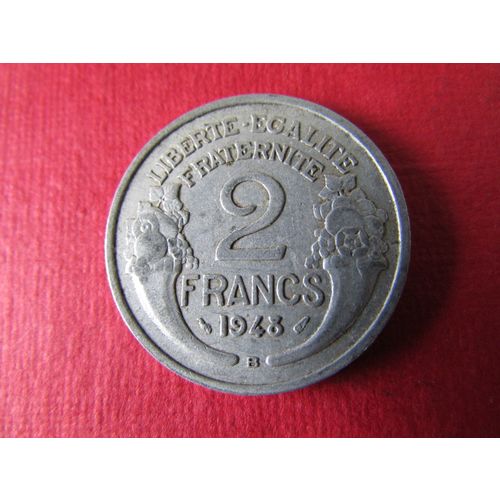 1948 FRANCE TWO FRANCS B MINT MARK FREE POST. (ed) o P