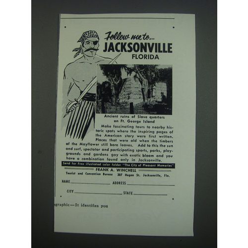 1957 Jacksonville Florida Ad - Follow me to.. Jacksonville Florida