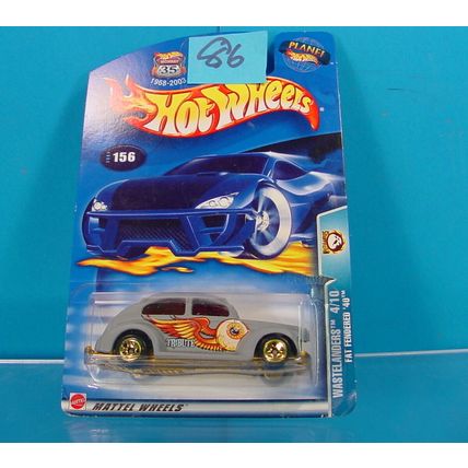 86 HOT WHEELS 2003 #156 WASTELANDERS TRIBUTE CUSTOMS FAT FENDERED '40 4/10
