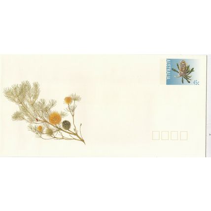 Australia 1996 Banksia Serrata 43c Prestamped Cover Unused VGC