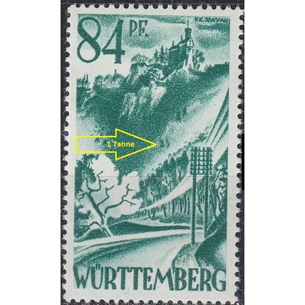 GERMANY Alliiert Franz. Zone [Württemberg] MiNr 0012 yv II ( **/mnh )