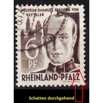 GERMANY Alliiert Franz. Zone [RheinlPfalz] MiNr 0017 y III ( O/used )