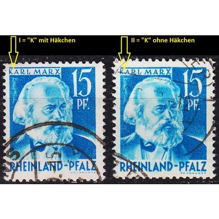 GERMANY Alliiert Franz. Zone [RheinlPfalz] MiNr 0021 y a I,II ( O/used ) [01]