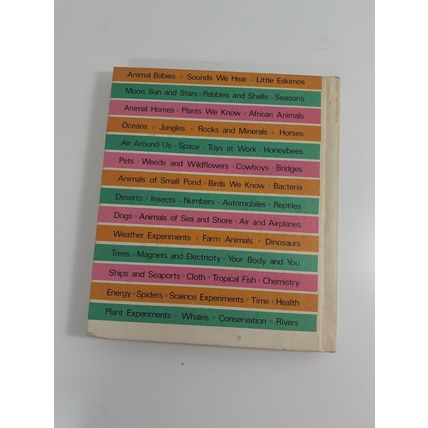 I Want to know about animal babies, sounds we hear, moon, sun and star hardcover