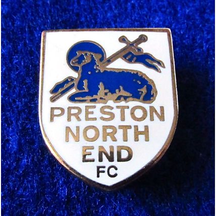 ENAMEL BADGE - PRESTON NORTH END (No Maker's Name) - As New Condition