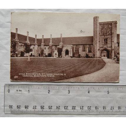 1914 postcard Cardinal Beauforts Tower, St Cross Hospital, Winchester