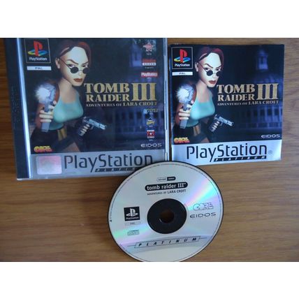 TOMB RAIDER III Adventures of Lara Croft Sony PS1 PlayStation 1 COMPLETE!