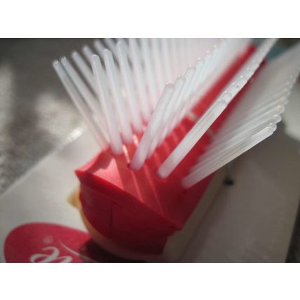 Annie Flare Rubber Cushion Base Hair Brush Stiff Plastic Bristles Denman Wig