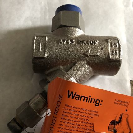 SPIRAX SARCO TD42L L16 W/ Blowdown Valve THERMODYNAMIC 1” STEEL STEAM TRAP,BG