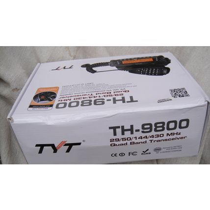 TYT TH9800 Quad Band Mobile Transceiver Unused 28MHz 50MHz 144MHz 50W & 432 40W