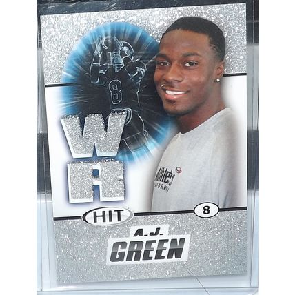 2011 SAGE Hit A.J. GREEN (Georgia/Bengals) Silver RC #80