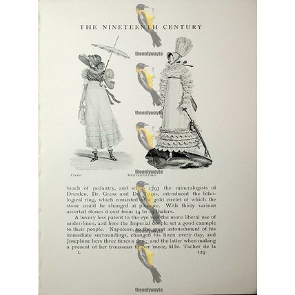 Merveilleuses, Vernet, Fashion Book Illustration (Print), 1909