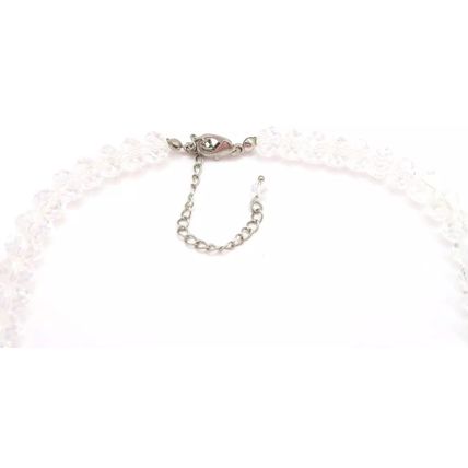 Clear Faceted Crystal Necklace 48 CM Necklace Lobster Clasp Gift Jewellery