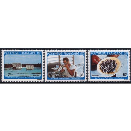 French Polynesia 1982 SG 364-6 UMM (D-100 (12))
