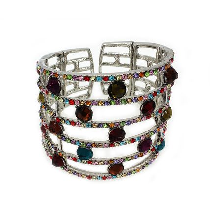 Crystal Bangle Bracelets - Multi Colors - BR-KH12122MT