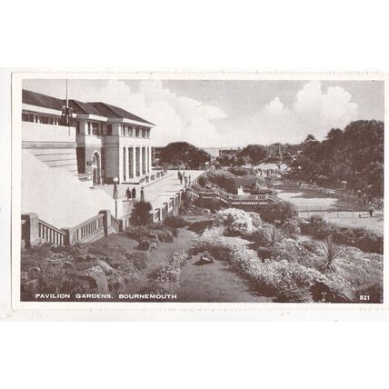 Bournemouth Pavilion Gardens Lettercard Page Ephemera VGC