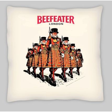 Beefeater gin logo cushion cover printed both sides 18 x 18 inch