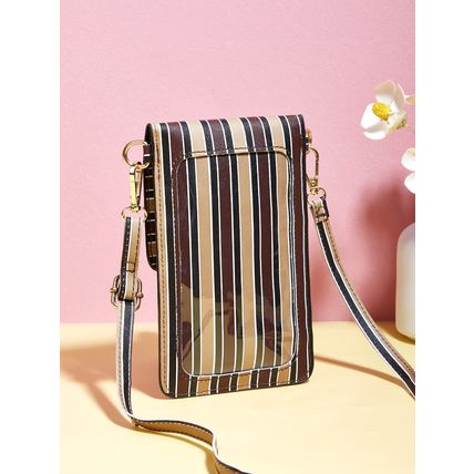 Ladies' Mobile Phone Bag Wallet Brown