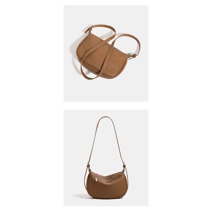 Women Crossbody Bags Vegan Leather Shoulder Handbags Brown