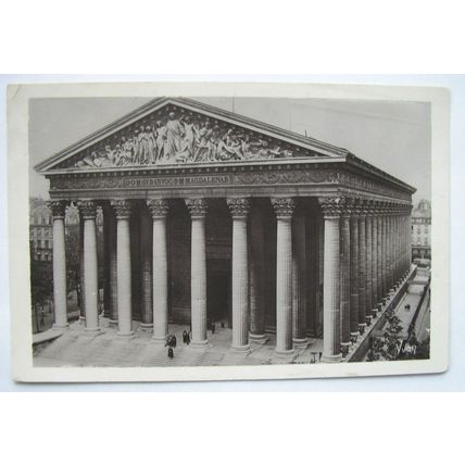 1928 postcard Magdalen Church, Paris