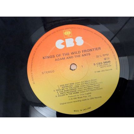 ADAM AND THE ANTS Kings of the Wild Frontier LP vinyl record 1980 1st UK pop
