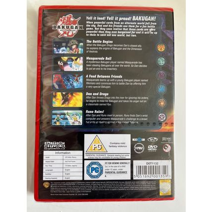 BAKUGAN BATTLE BRAWLERS SEASON 1 VOLUME 1 (UK DVD, 2009 - SEALED)