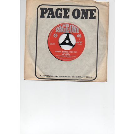 THE TROGGS “SURPRISE SURPRISE (I NEED YOU)” 1968 7” VINYL