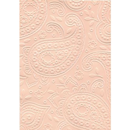 5"x7" Embossed Paper. 10 Sheets. Paisley (35a). Cardmaking Scrapbooking Crafts