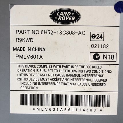 2008-2012 Land Rover LR2 Radio Audio Amp Amplifier LR009652 OEM