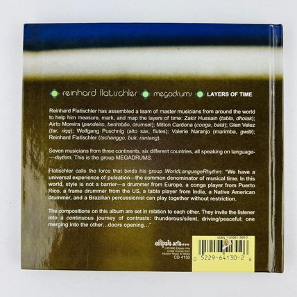 Reinhard Flatischler + Megadrums – Layers Of Time CD & Booklet