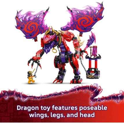 LEGO NINJAGO Thunderfang Dragon of Chaos Building Toy for Kids Ages 8+ - Dragon