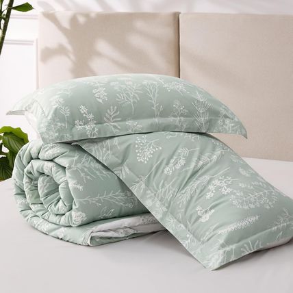 Bedsure Queen Comforter Set - Sage Green Bed Set, 3 Pieces Cute Floral Bedding,