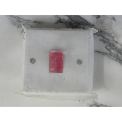 Electrical Switch Mains Faceplate White Red single not socket adapter plug usb