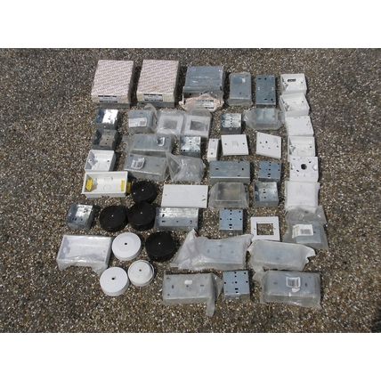 Bundle of Electrical Mains Socket Box Switch Wall Housings Faceplates 13A Single