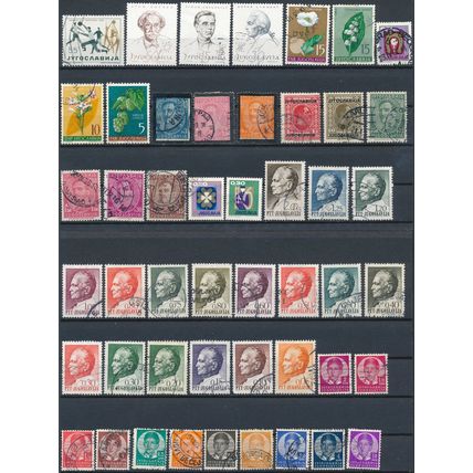 568 Stamp Selection - Yugoslavia - Used Hinged
