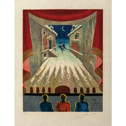 Salvador Dalí Three Plays by the Marquis de Sade 1969 Picture 20 Poster Canvas M