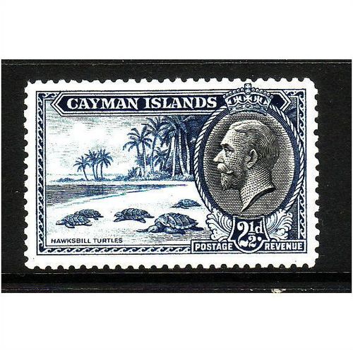 CAYMAN ISLANDS 1936 2 1/2d HAWKSBILL TURTLES SG 101 M / MINT
