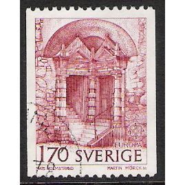Fa 1032: 1 Kr. 70 brown-red Europa: Tower Doorway, Orebro Castle.