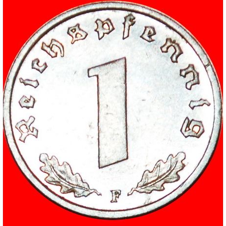 SWASTIKA: GERMANY ★ 1 PFENNIG 1937F! LOW START ★ NO RESERVE!