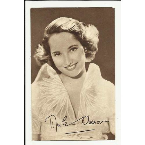 MERLE OBERON Postcard by Photogravure Portrait