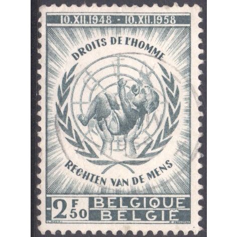 Belgium 1958 - SG1674 - 2f.50 slate - "Human Rights" - used