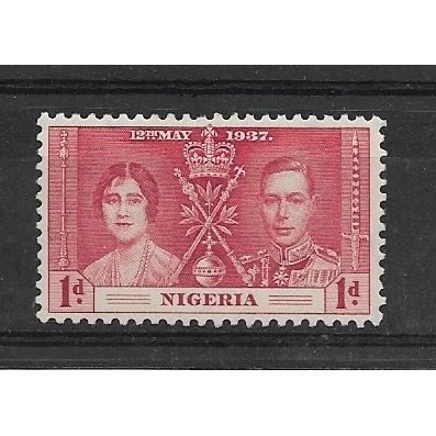 Nigeria.SG46 1d Carmine.Mounted Mint.Apr19