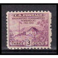 752 3c Washington's Hdqs Fine MNH ZA2799