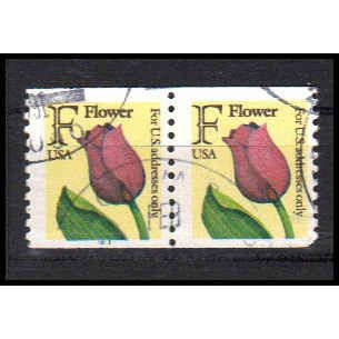 Used 2518 29c F Flower Very Fine CNP Left 1211 PA1211