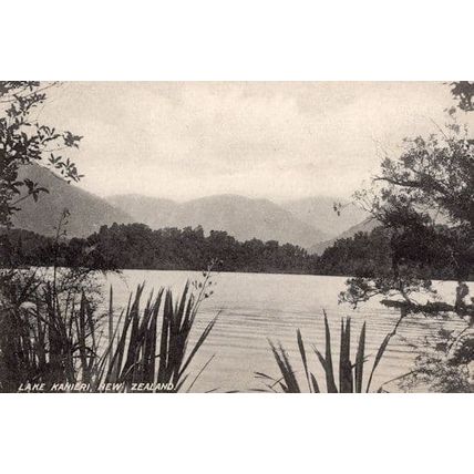 Lake Kanieri New Zealand Antique Postcard