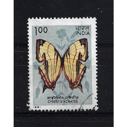 India.SG1021 1r Cyrestis Achates.Fine Used.June23