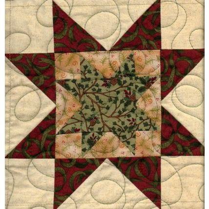 Christmas Homecrafted Wall Hanging/Table Topper Hollyday Star 101136WH